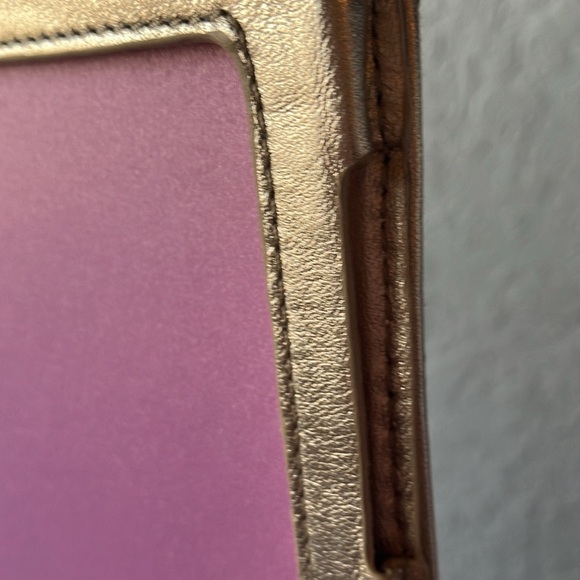 Coach: Brown Signature iPad case/holder with pink inside - Picture 4 of 16